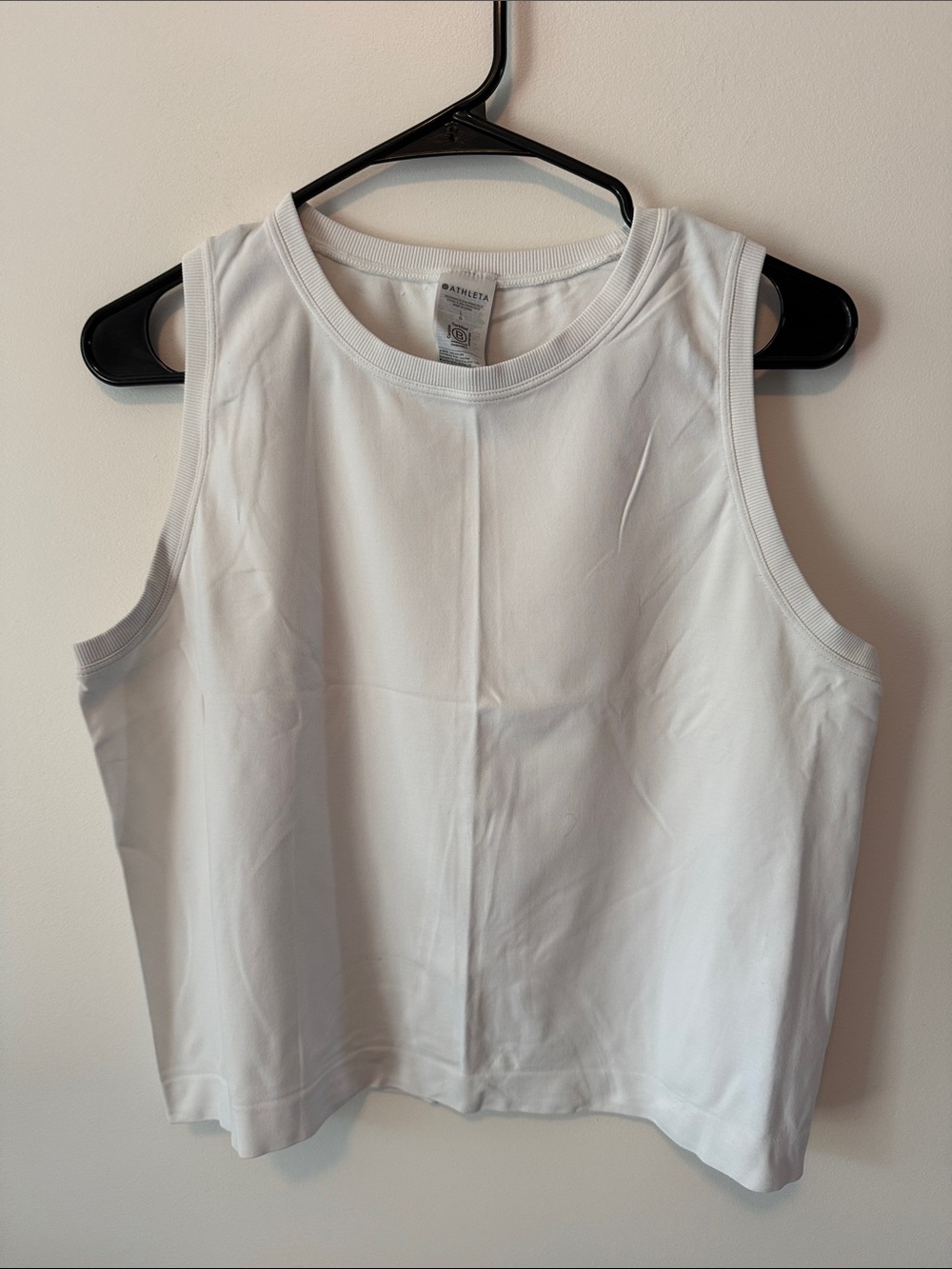 Athleta White Performance Crewneck Tank